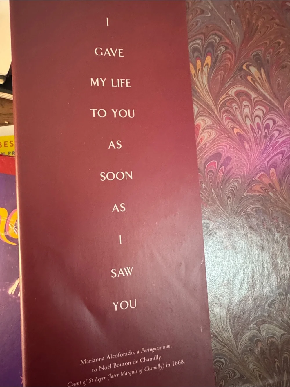 Love Letters Wall an Anthology of Passion Book C1.LBk.39